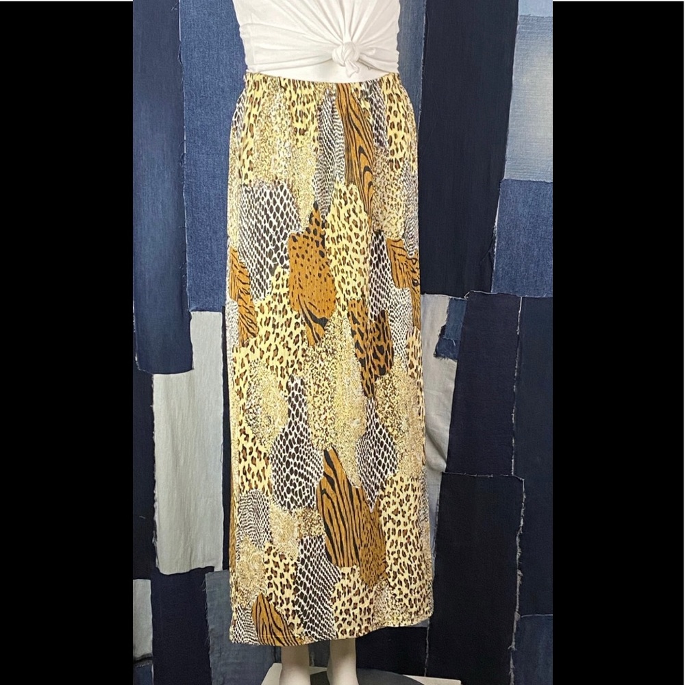 Animal Print Maxi Skirt Sz M